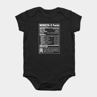 MONSTA X Nutritional Facts 2 Baby Bodysuit